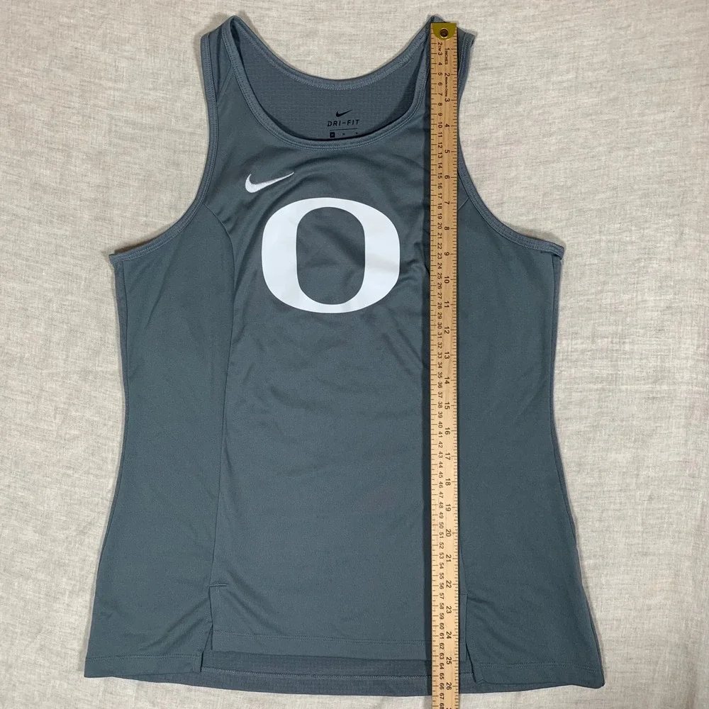 Nike Oregon Ducks Tank Top Unisex Medium Gray Dri-FIT Excellent Running Training